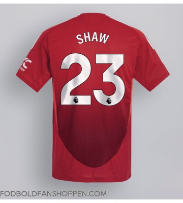Manchester United Luke Shaw #23 Hjemmebanetrøje 2024-25 Kortærmet